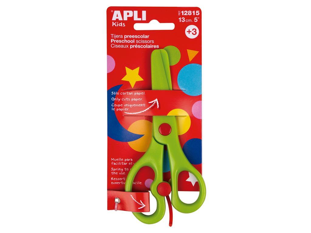 Apli kids Škarje predšolske zelene 13cm