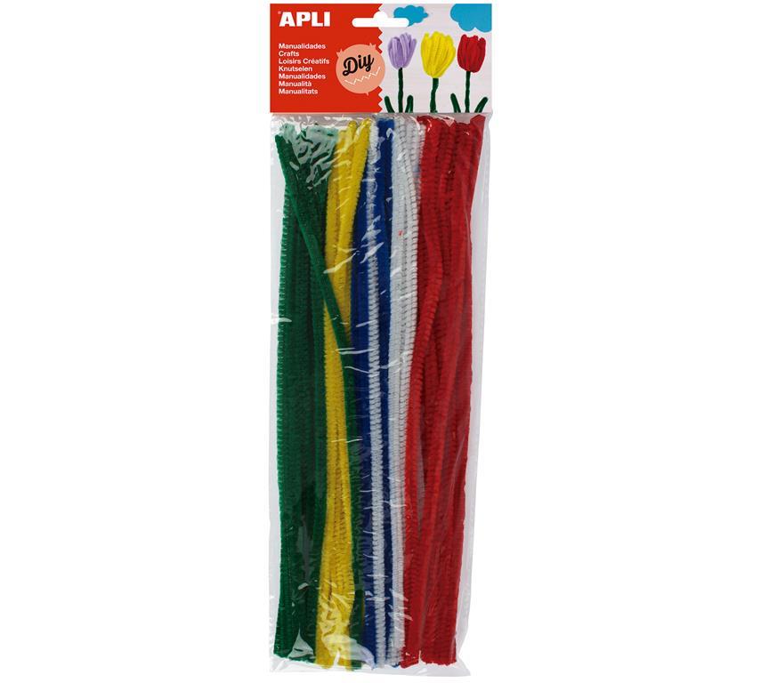 Apli kids Kosmatena žica različne barve 50 kos