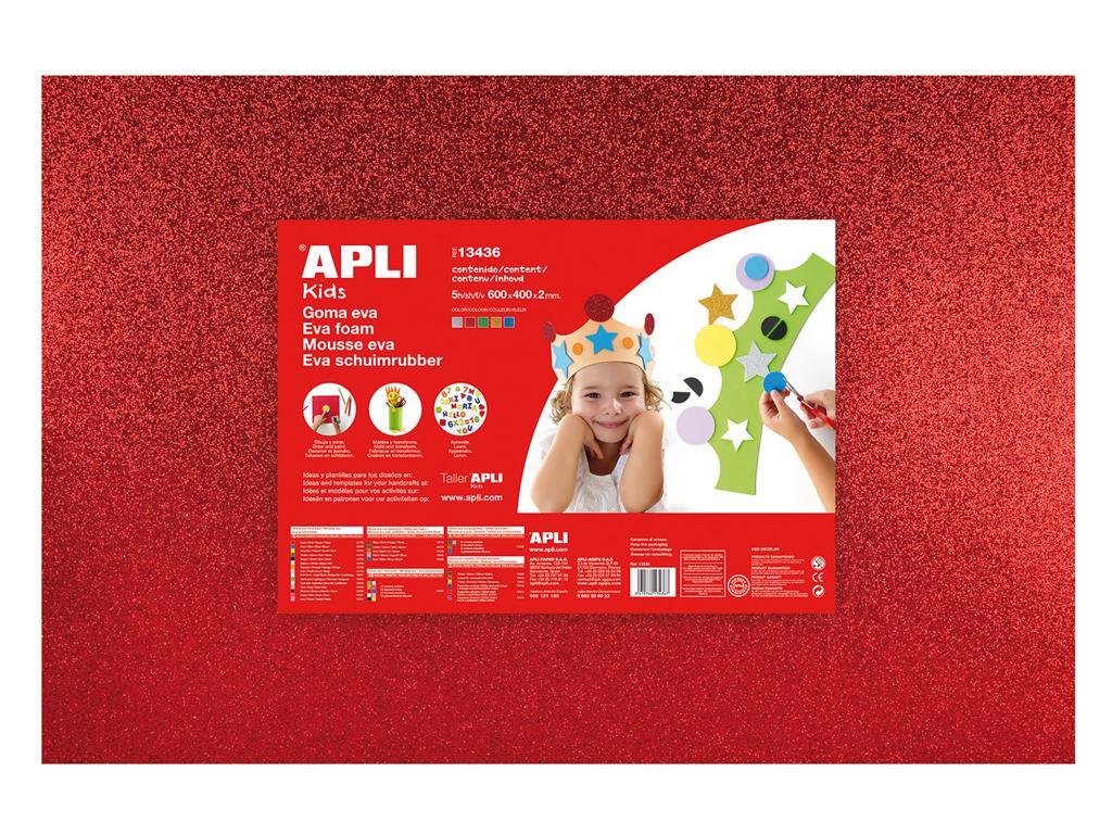 Apli kids Penasta guma bleščice različne barve