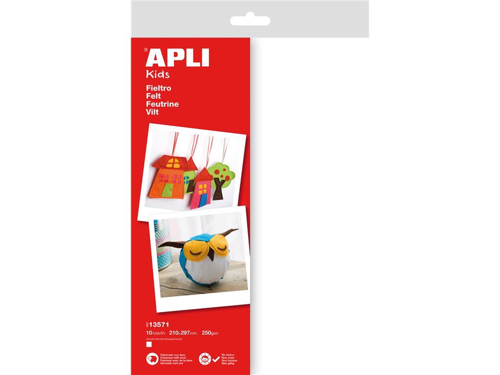 Apli kids Filc bel A4 10 kos