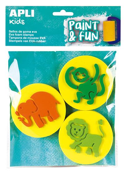 Apli kids Štampiljke iz penaste gume, 3 kos