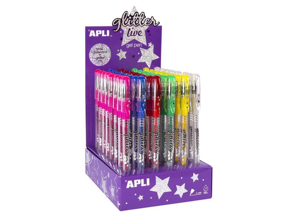Apli kids Gel pisala z bleščicami
