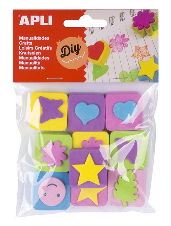 Apli kids Mini štampiljke iz eva pene 10 kos