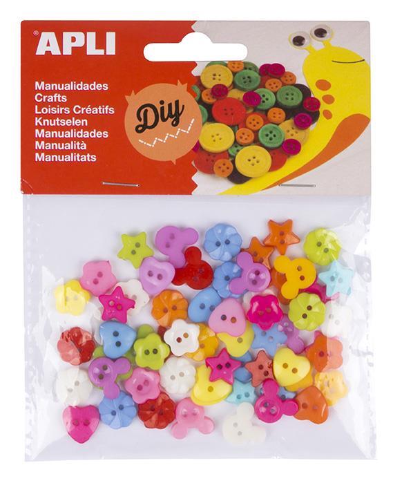 Apli kids Plastični gumbi 60 kos