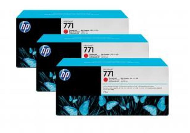  ČRNILO HP CHROMATIC RDEČE 3-PACK 771