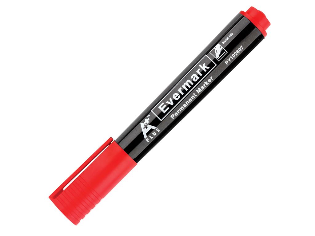 A PLUS Permanentni marker EVERMARK, rdeč