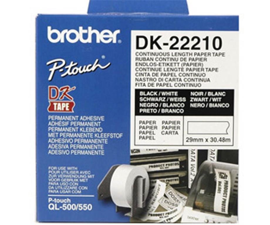 Brother DK22210 Neskončne nalepke - papir