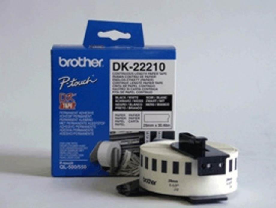 Brother DK22210 Neskončne nalepke - papir