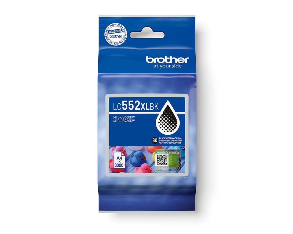 Brother Kartuša LC552XLBK, črna, 3.000 strani