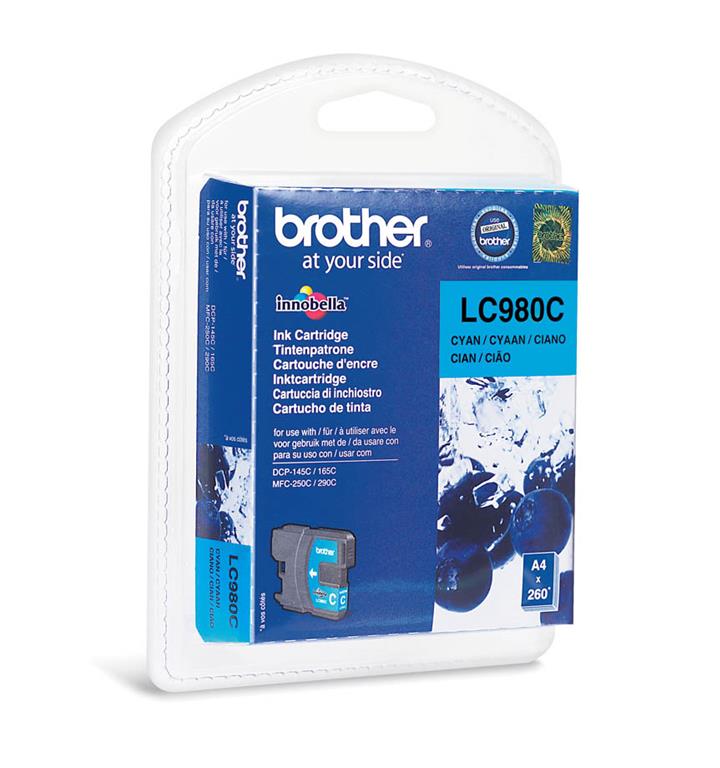  Kartuša LC980C, cyan, 260 strani