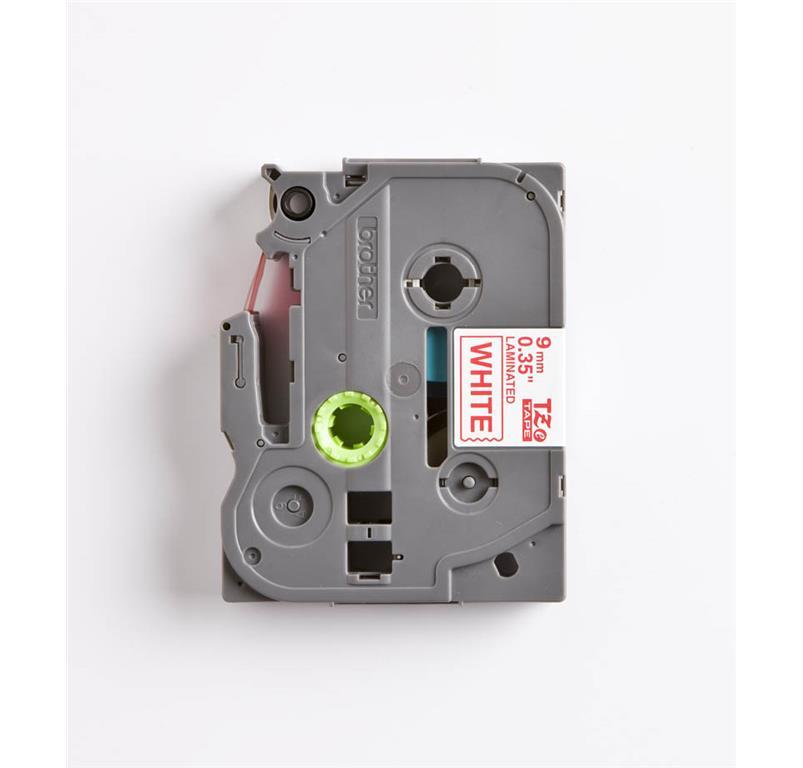 Brother TZE222 Bel/rdeč 9mm, trak za PT