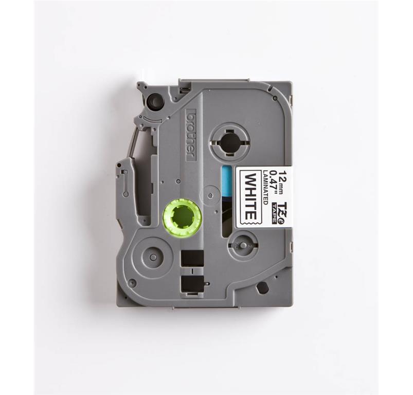 Brother TZE231 Bel/črn 12mm, trak za PT
