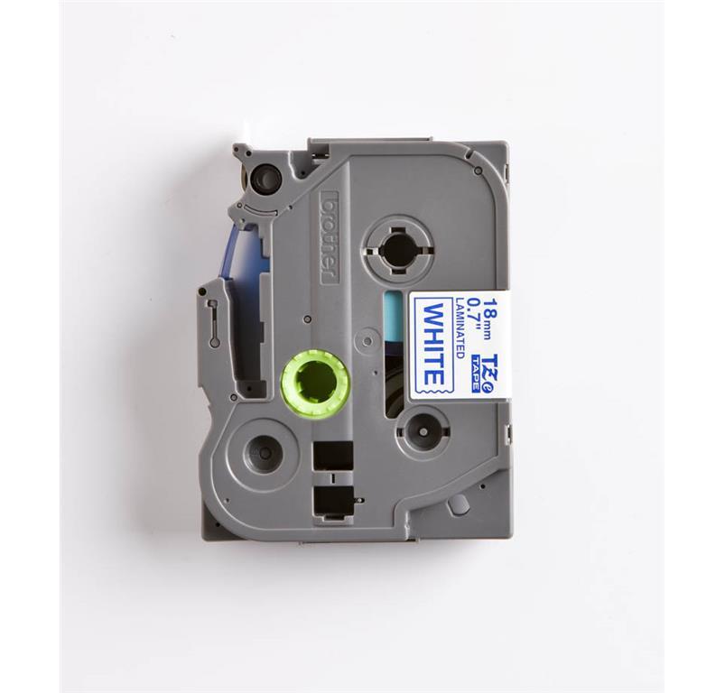 Brother TZE243 Bel/moder 18mm, trak za PT