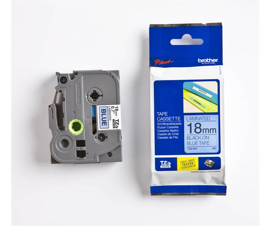 Brother TZE541 Moder/črn 18mm, trak za PT