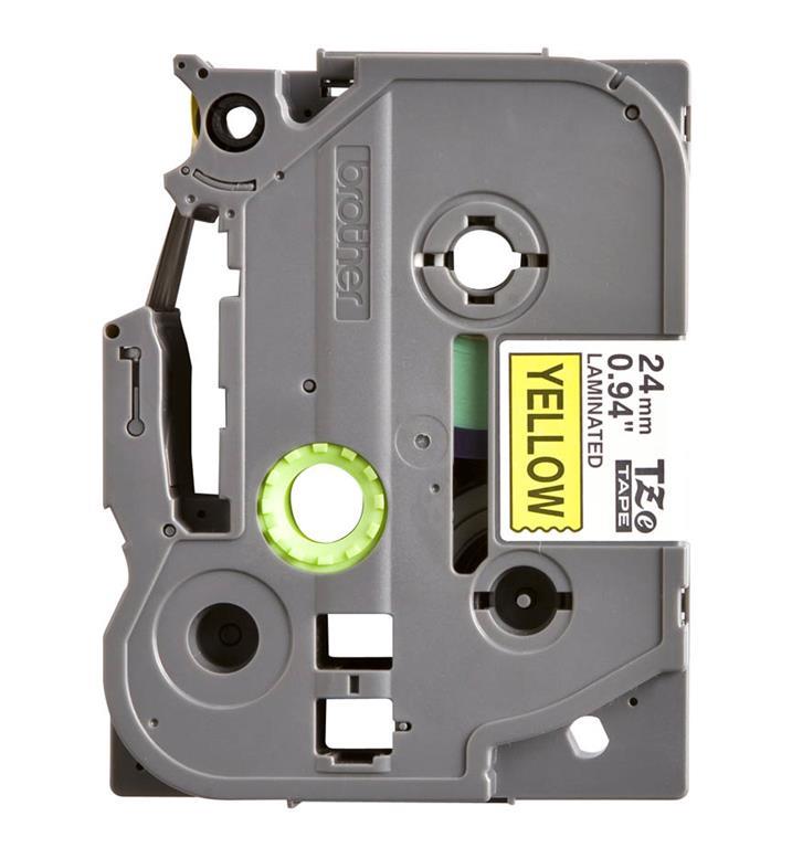 Brother TZE651 Rumen/črn 24mm, trak za PT