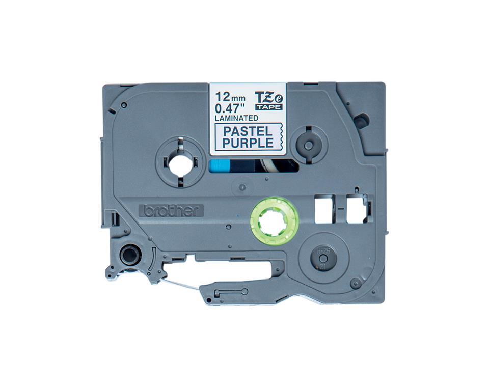 Brother TZE-MQF31 pastelno vijola/črn 12mm