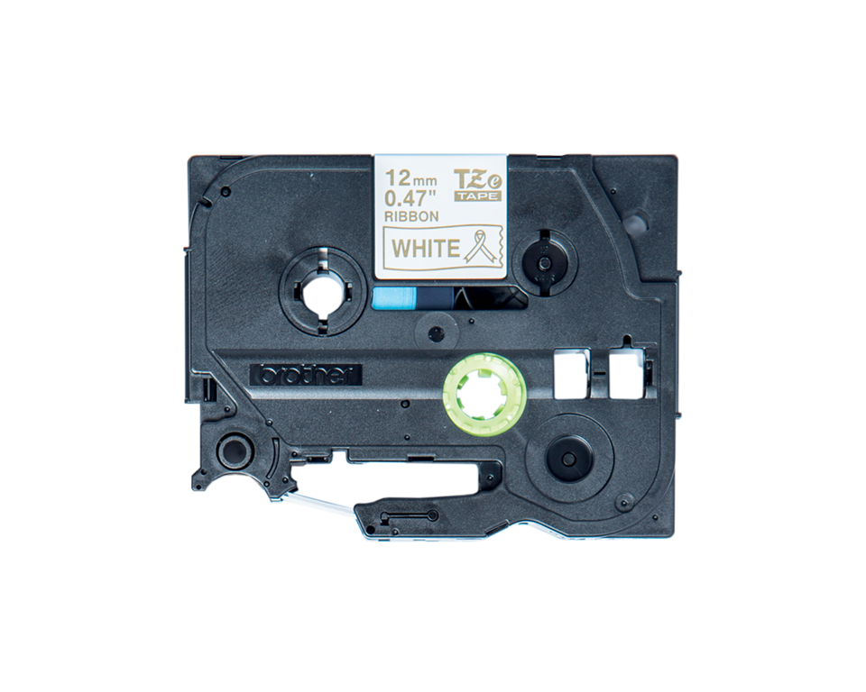 Brother TZE-R234 tekstilni bel/zlat 12mm