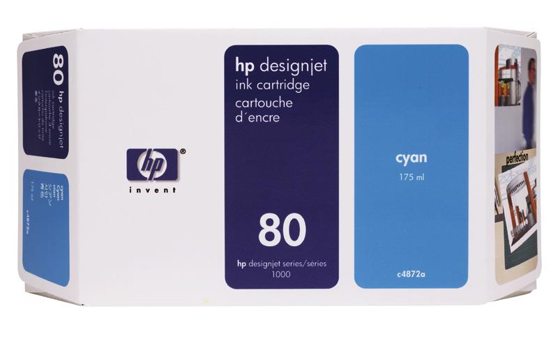 ČRNILO HP 80 CYAN ZA DSJ 1xxx, 350ML