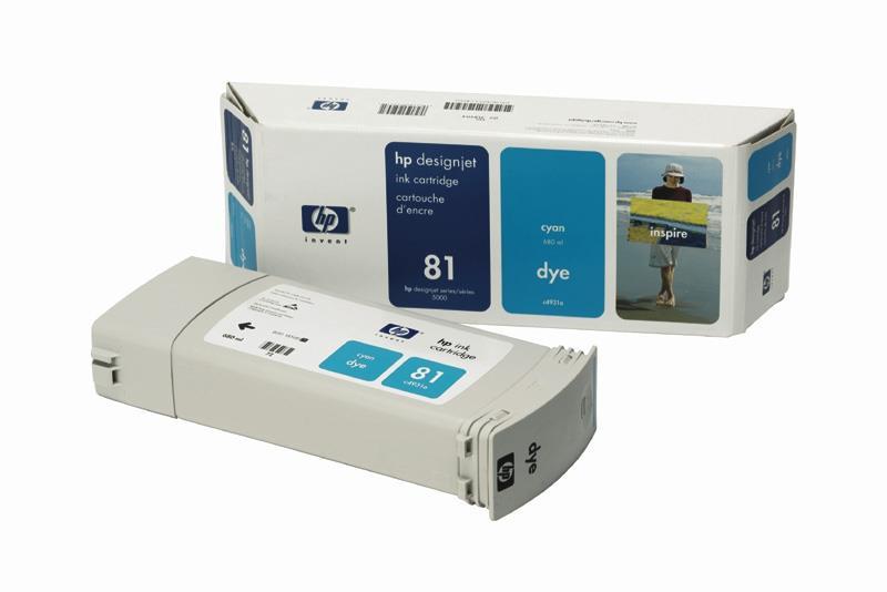  ČRNILO HP 81 CYAN ZA DSJ 5000/5000PS