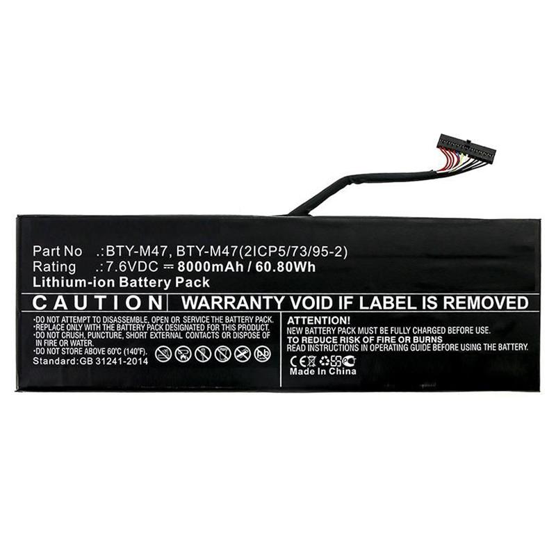 CoreParts Baterija za prenosnik MSI 60.80Wh