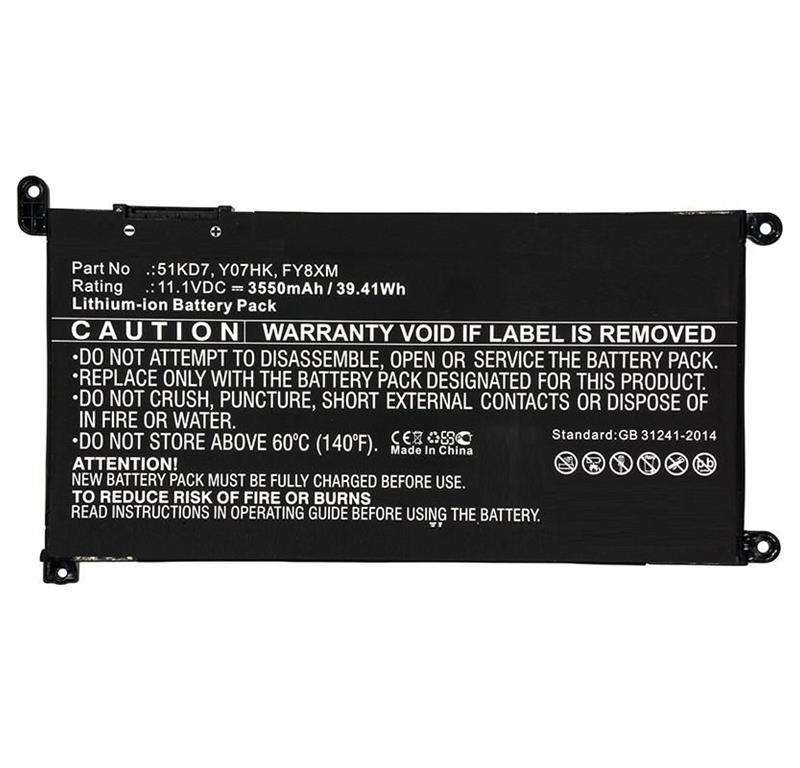 CoreParts Baterija za prenosnik Dell 37.70Wh