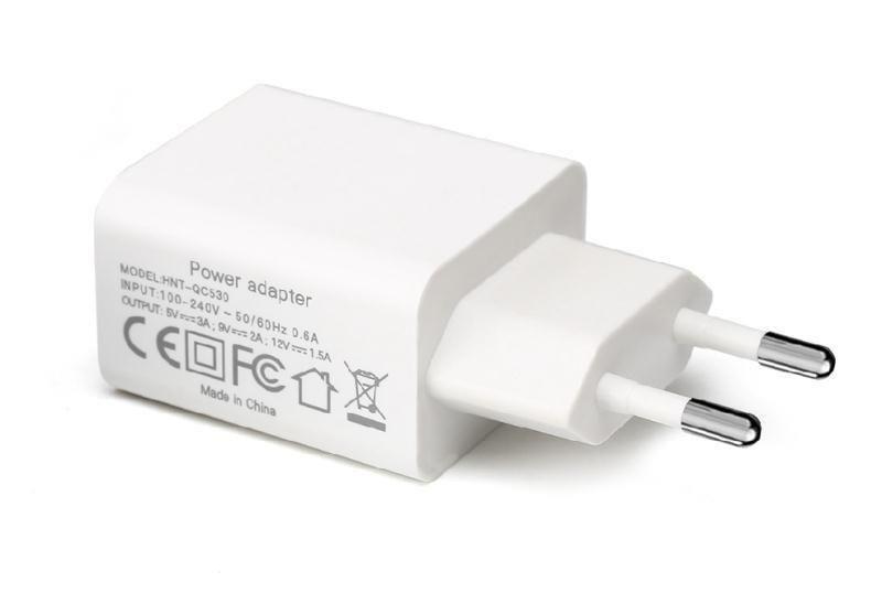 CoreParts USB napajalnik, bel