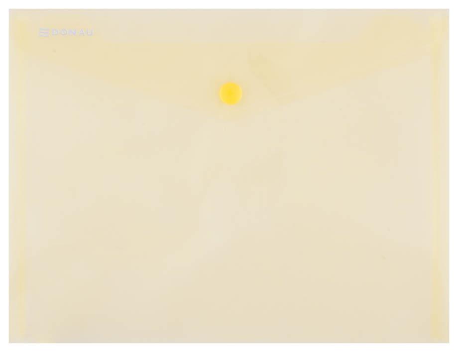 Donau Mapa z gumbom C5 rumena