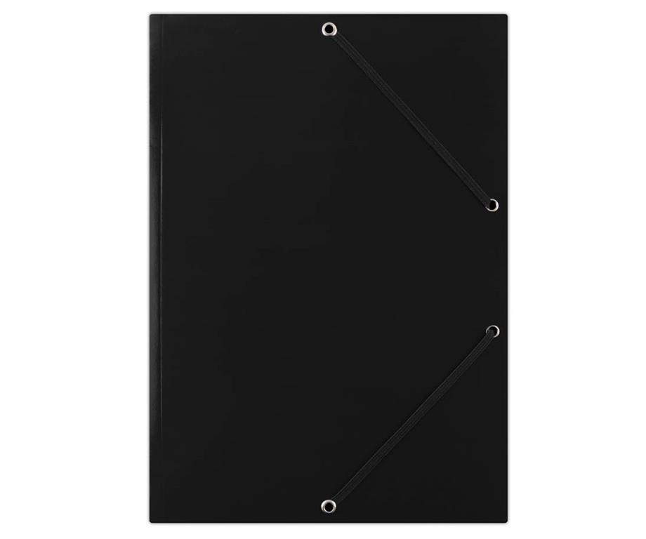 Donau Mapa z elastiko A4 karton, črna