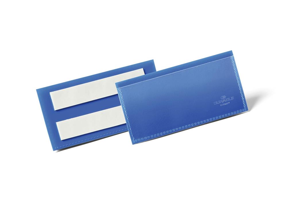 DURABLE Samolepilni žepki 53x113 (38x100) modri