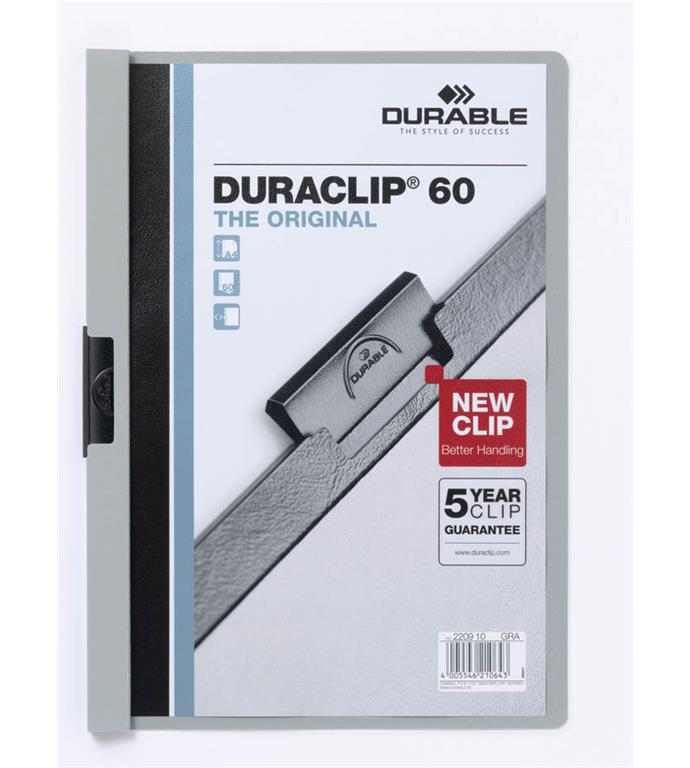 Durable Mapa Duraclip (2209) A4 siva