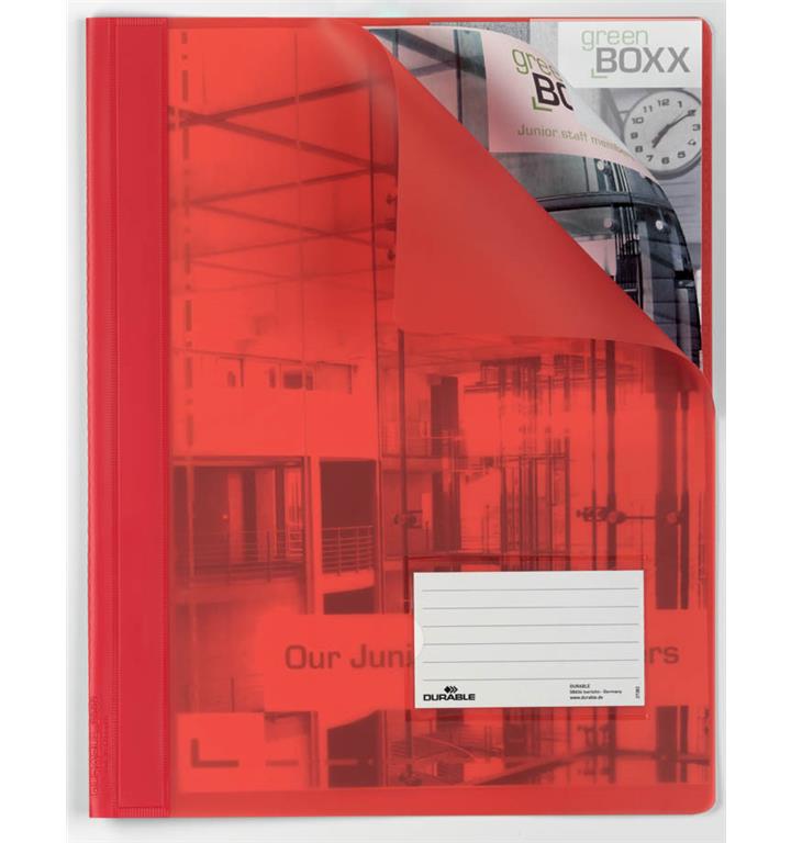 Durable Mapa z mehaniko in zavihkom, rdeča