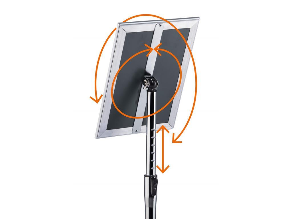 DURABLE Stojalo z okvirjem za letake Snap A3
