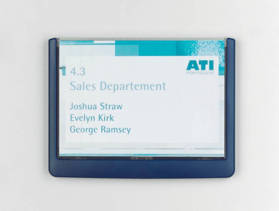 Durable Info ploščica Click 149x105,5mm modra