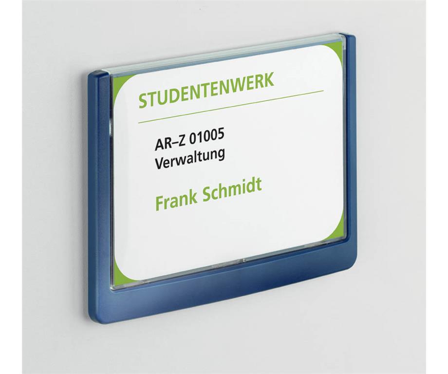 Durable Info ploščica Click 149x105,5mm modra