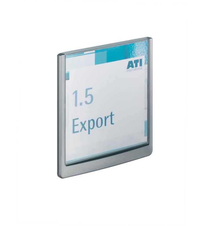 Durable Info ploščica Click 149x148,5mm siva