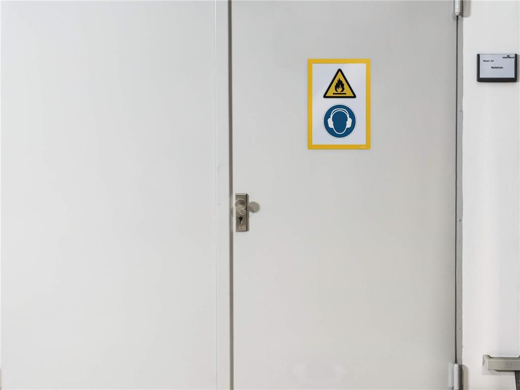 Durable Okvir DURAFRAME A4, rumen, 2 kos