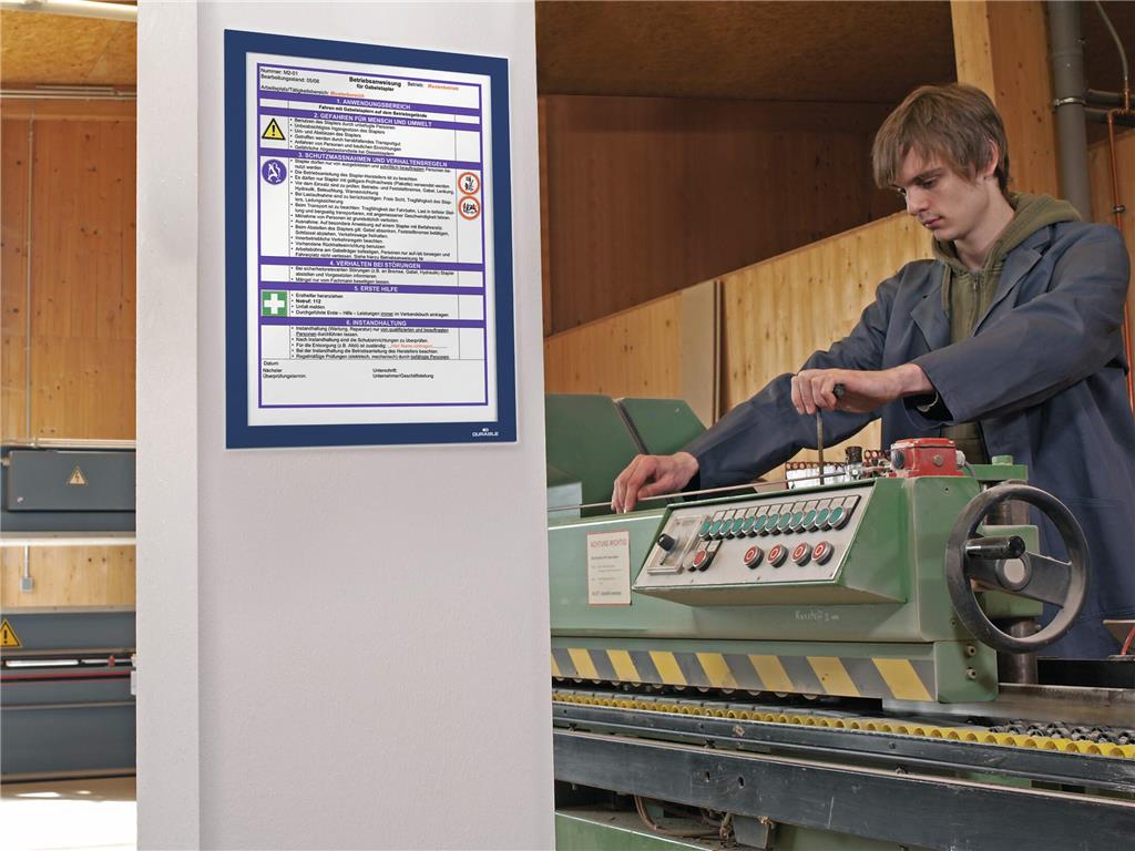 Durable Okvir DURAFRAME A4, t.moder, 2 kos