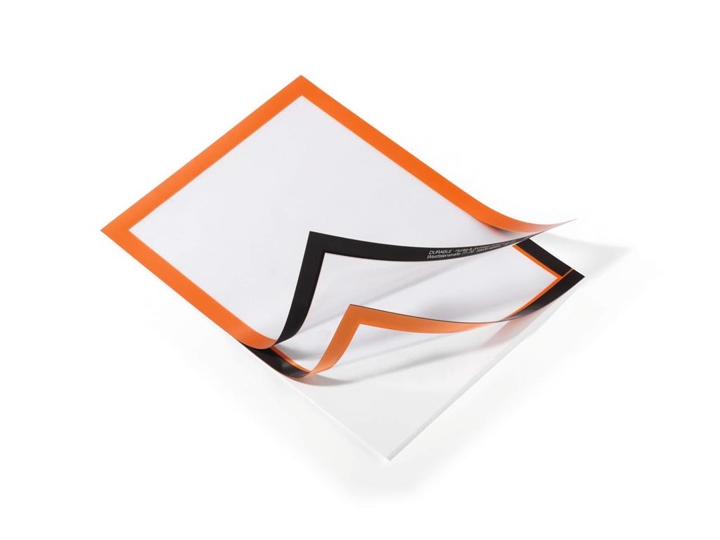 Durable Okvir DURAFRAME A4, oranžen, 2 kos