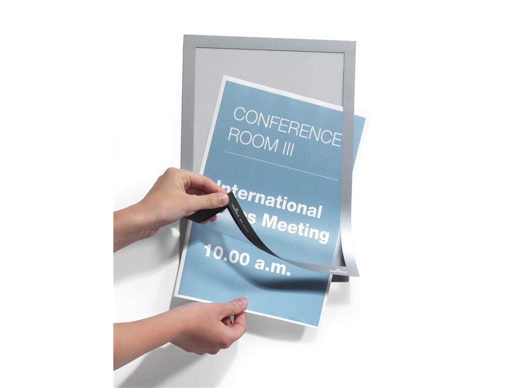 Durable Okvir DURAFRAME A4, srebrn, 10 kos