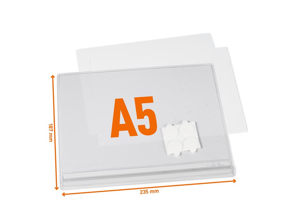 DURABLE Vodoodporni žepki A5 samolepilni, 5 kos