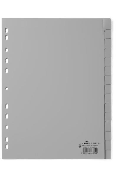 DURABLE Ločilni listi 1/15, sivi (6442)