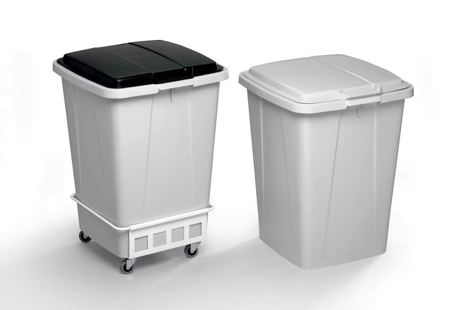 DURABLE Durabin voziček za koš 90l bel