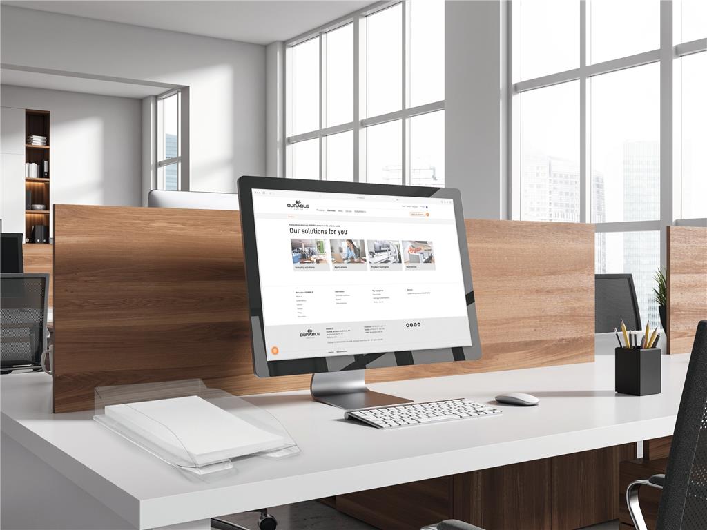 Durable Pisemski odlagalnik BASIC prozoren