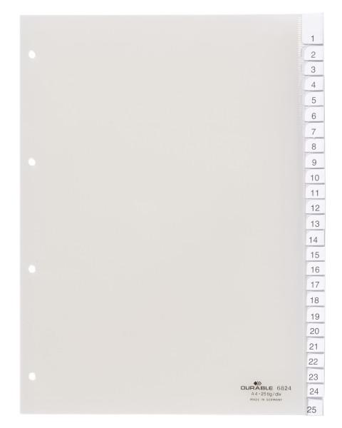 Durable Ločilni listi A4 1/25 (6824)