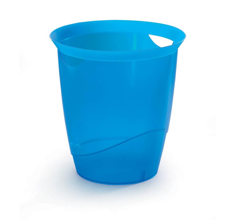 Durable Koš za smeti TREND prosojno moder