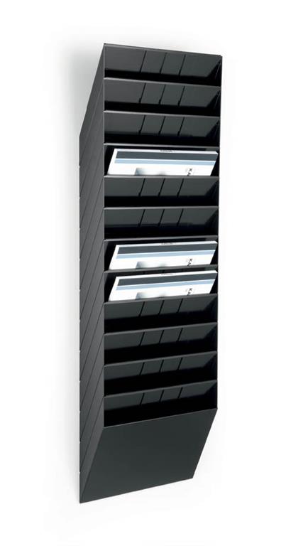 Durable Flexiboxx stenski 12 A4 ležeč črn