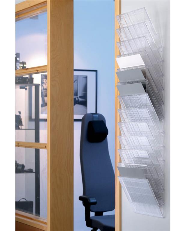 Durable Flexiboxx stenski 12 A4 ležeč prozoren