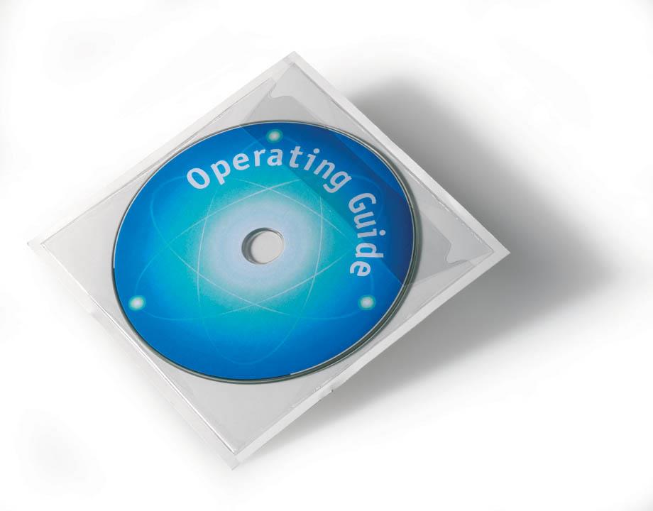 DURABLE Samolepilni žepki 125 x 125 mm za CD/DVD