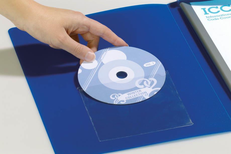 DURABLE Samolepilni žepki 125 x 125 mm za CD/DVD
