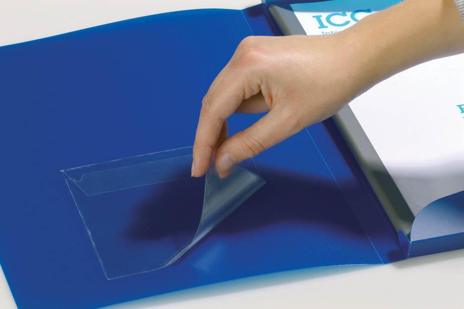 DURABLE Samolepilni žepki 125 x 125 mm za CD/DVD